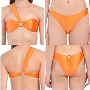 KENDALL and KYLIE -NWT- Orange O-ring One Shoulder Swim Set | Large‌‌‌‌